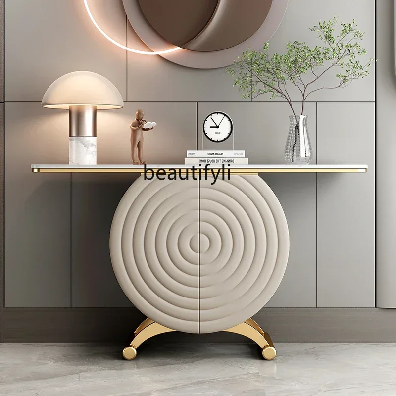 Decor Lighting Discount - NQ52 โต๊ะตกแต่งห้องนั่งเล่นหินอ่อนอิตาลีสุดหรู Xuanguantai ลดราคาสุดพิเศษ โต๊ะวางของตกแต่งทางเดิน