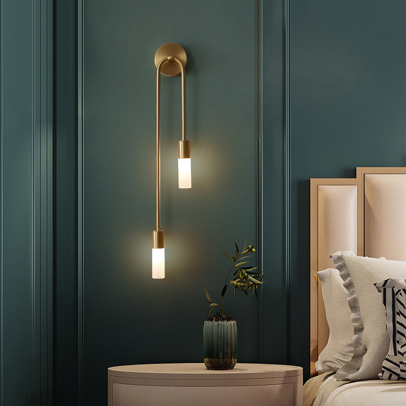 Lighting Decor In Room - โคมไฟติดผนังสไตล์เรโทร สำหรับห้องนั่งเล่น ทางเดิน ห้องนอน โคมไฟข้างเตียง สไตล์นอร์ดิก