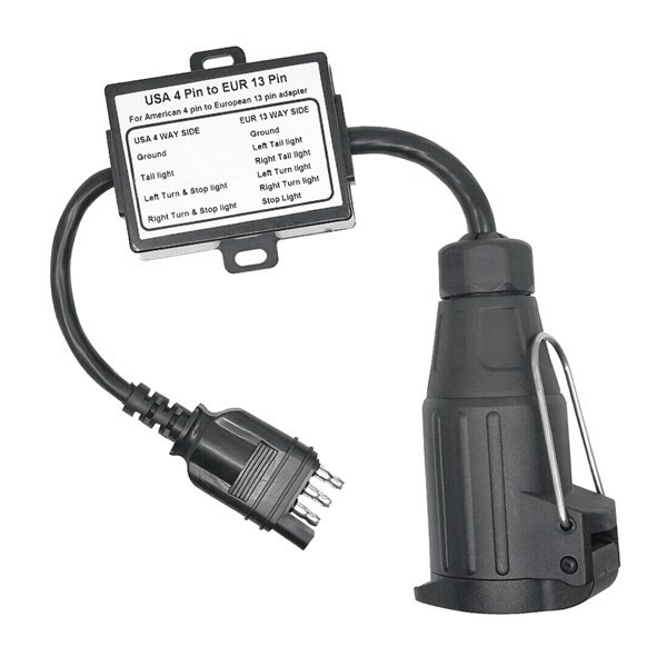 Union Lighting & Decor - ตัวแปลงไฟรถพ่วง TM8088B สำหรับยุโรป แบบเบา รองรับไฟแบบ US