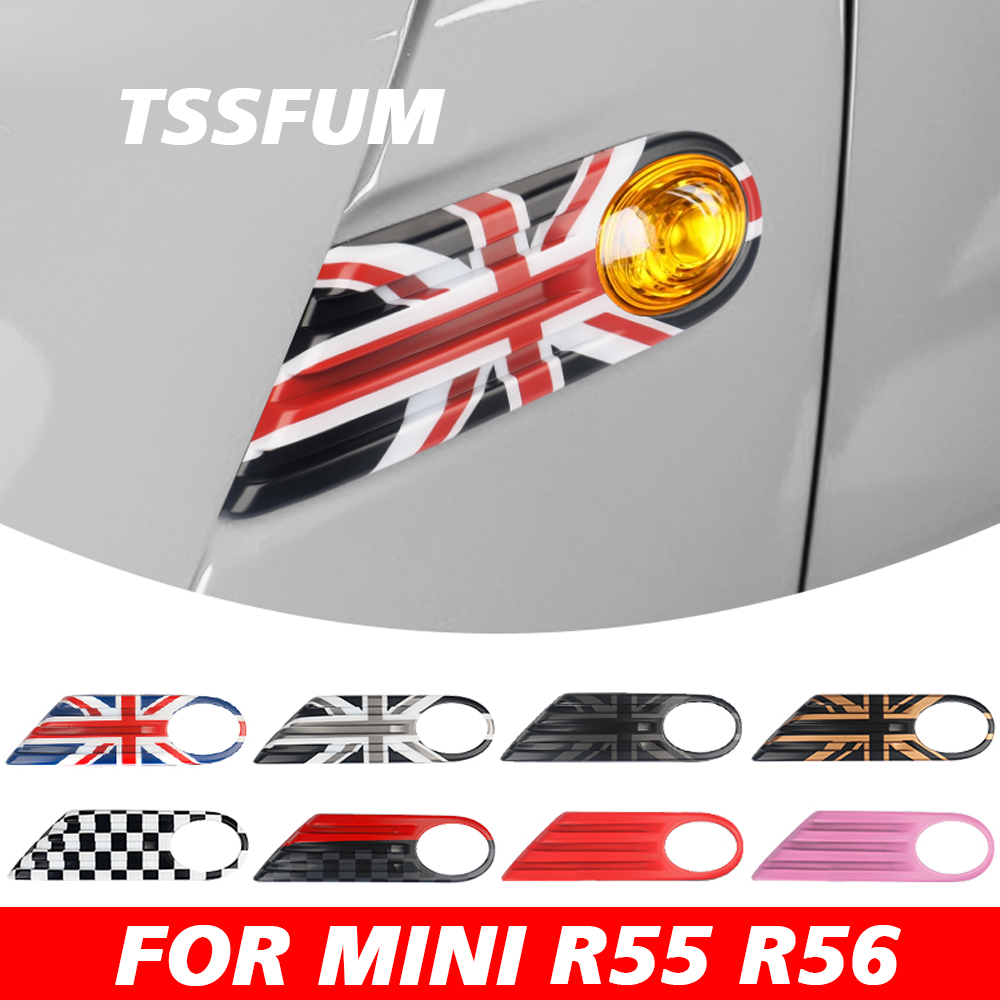 Union Lighting & Decor - ฝาครอบตกแต่งไฟเลี้ยวข้างรถยนต์ลายธงชาติอังกฤษ สำหรับ Mini Cooper S JCW
