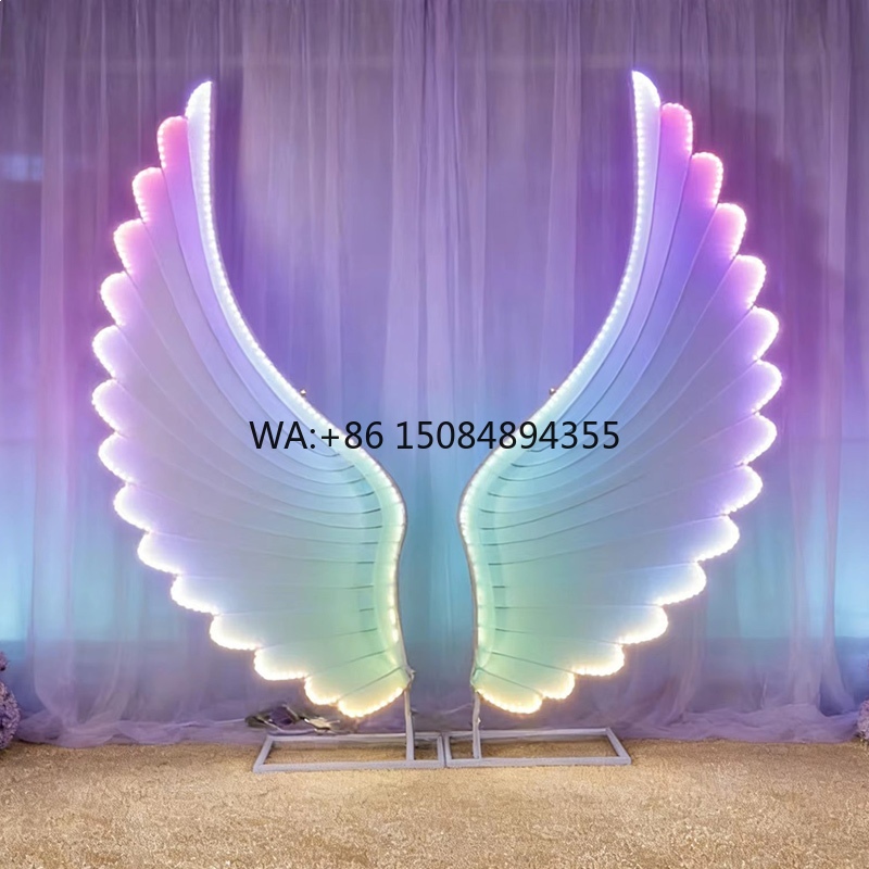 Wedding Lighting And Decor - ปีกนางฟ้าเรืองแสง ไฟ LED สีสันแฟนตาซี สำหรับตกแต่งฉากงานแต่งงาน งานอีเว้นท์