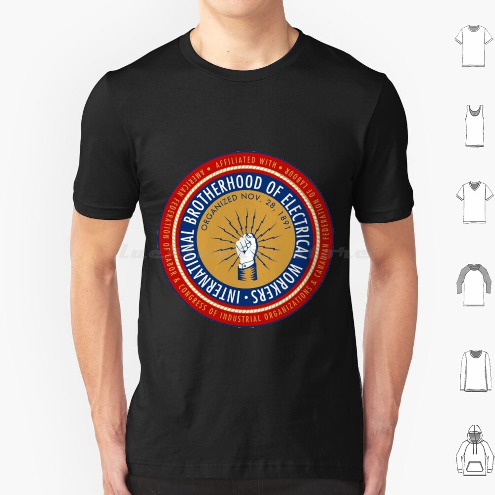Union Lighting & Decor - Ibew ช่างไฟฟ้า-Cool T เสื้อขนาดใหญ่ผ้าฝ้าย 100% ไฟฟ้าช่างไฟฟ้า