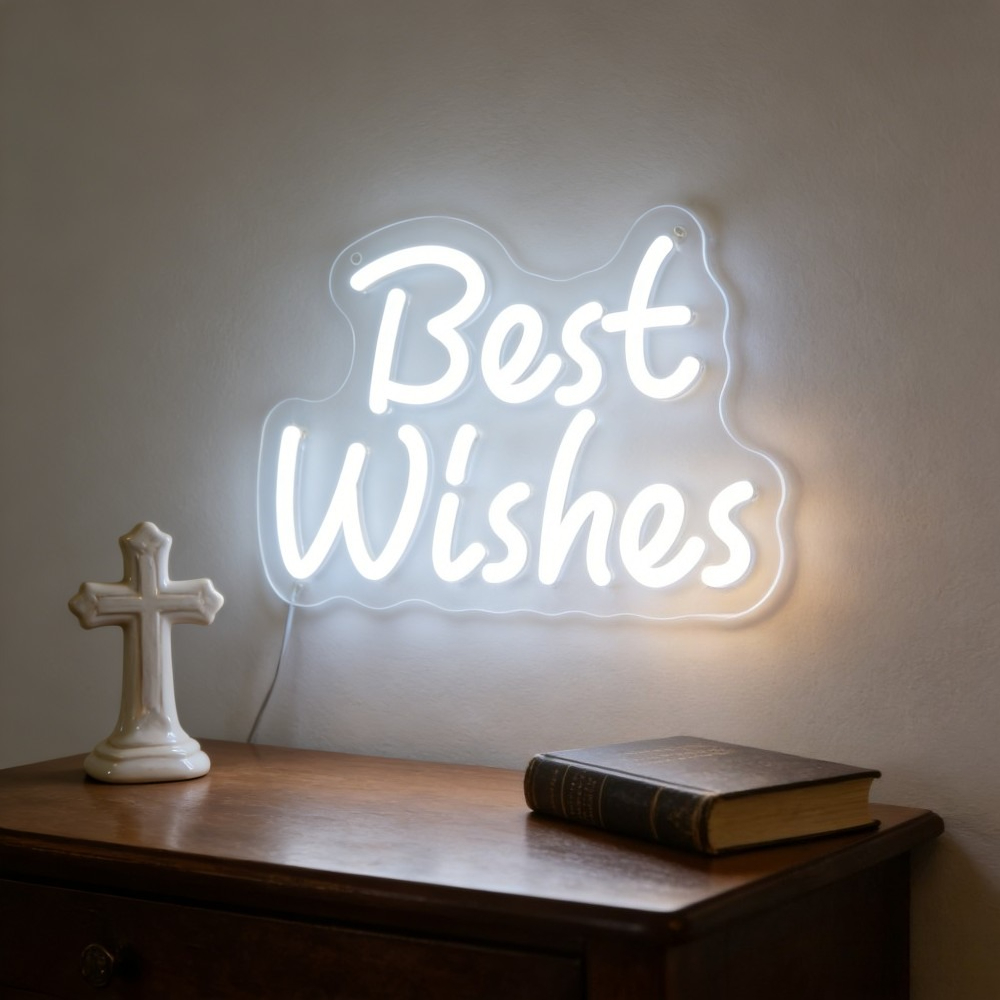Outdoor Lighting Decor Ideas - ป้ายไฟนีออน LED ปรับความสว่างได้ พร้อมพอร์ต USB สำหรับตกแต่งผนัง