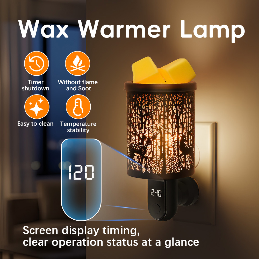 Wax Melter Electric - เตาอุ่นเทียนหอมไฟฟ้า กลิ่นอโรมาเธอราพี สำหรับใช้ในบ้าน พร้อมปลั๊กแบบ US