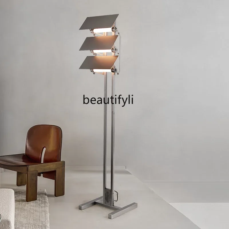 Decor Lighting Discount - NQ52 โคมไฟตั้งพื้นดีไซน์เนอร์แบบพับได้ ปรับแสงและเงาได้ วัสดุสแตนเลส ติดตั้งง่าย ตกแต่งสวยงาม