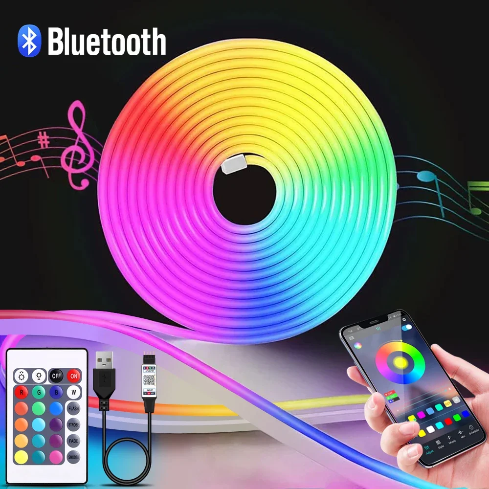 Lighting Decor In Room - ไฟนีออน LED RGB ขนาด 1-5 เมตร