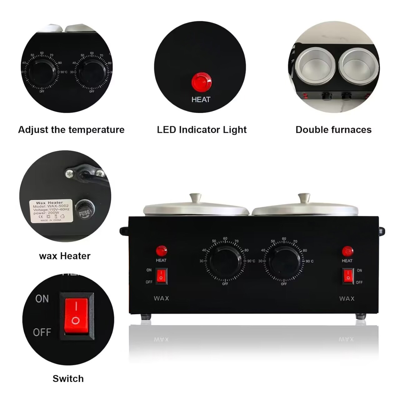 เครื่องทำแว็กซ์แบบคู่เครื่องทำ - Wax Melter Electric บทวิจารณ์และราคา