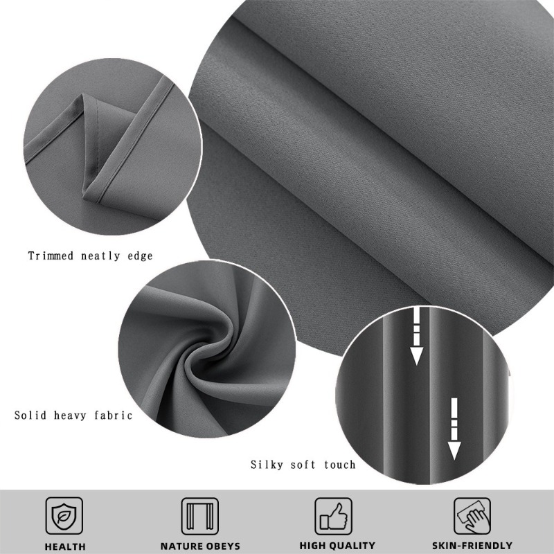 ผ้าม่านสีพื้นแบบกันแสงพร้อมห่ว - Office Lighting Decor บทวิจารณ์และราคา
