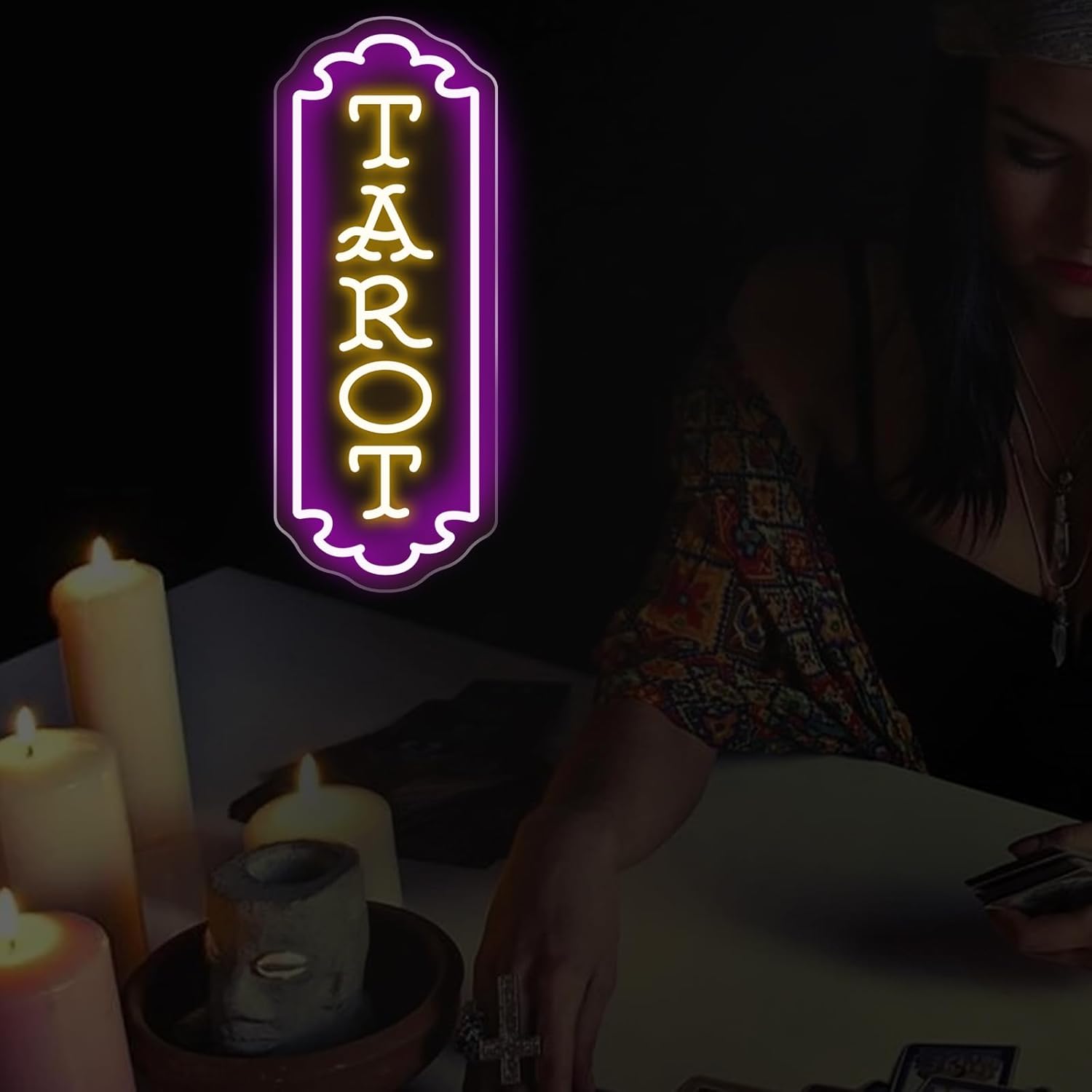 ป้ายไฟนีออนลายไพ่ทาโรต์ ใช้พลั - Lighting Decor In Room บทวิจารณ์และราคา