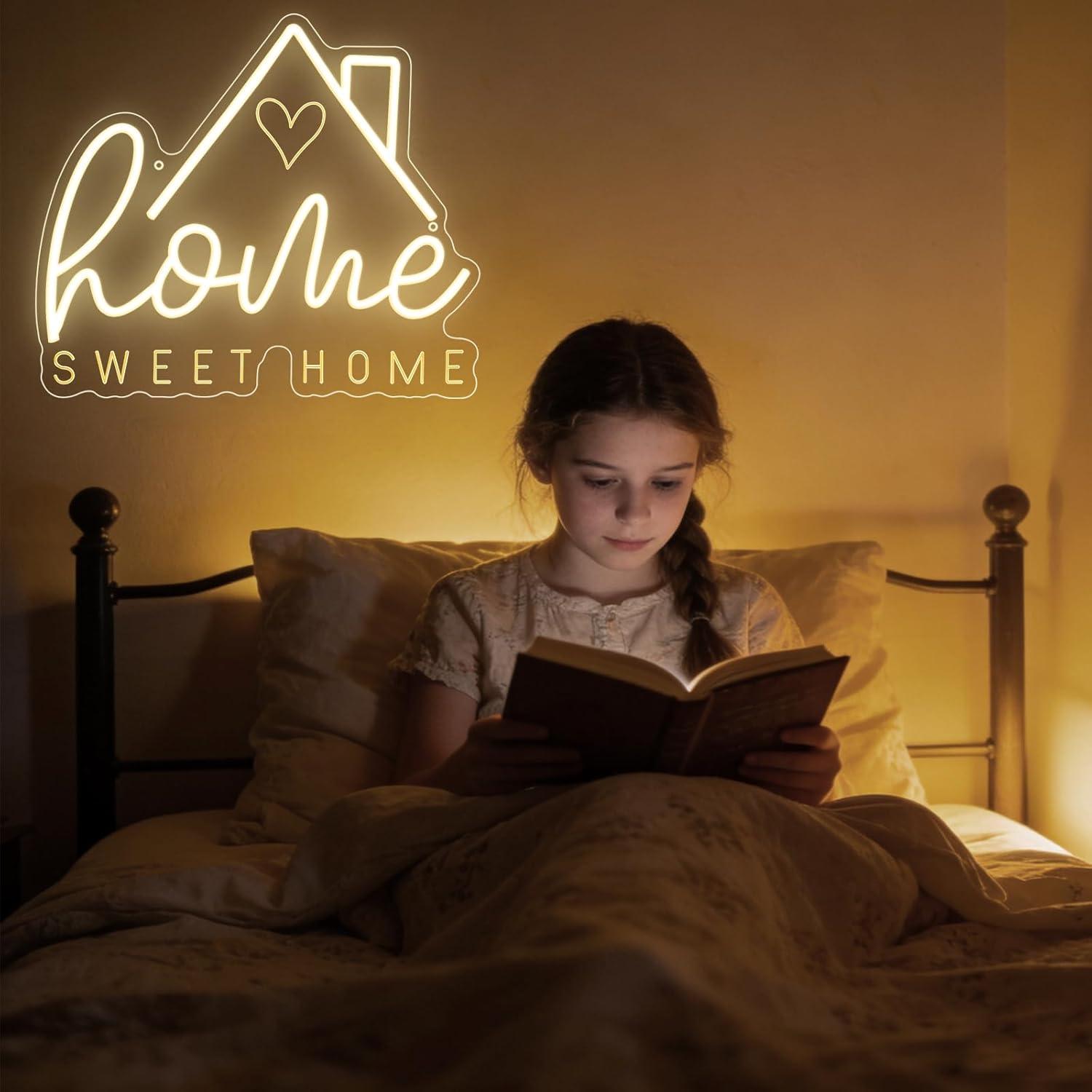 ป้ายไฟนีออน Sweet Home ไฟ LED  - Lighting Decor In Room บทวิจารณ์และราคา
