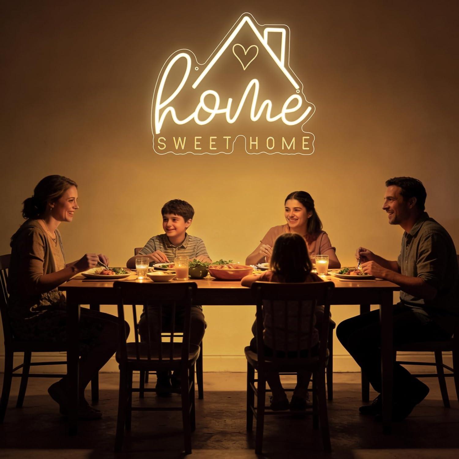ป้ายไฟนีออน Sweet Home ไฟ LED  - Lighting Decor In Room บทวิจารณ์และราคา