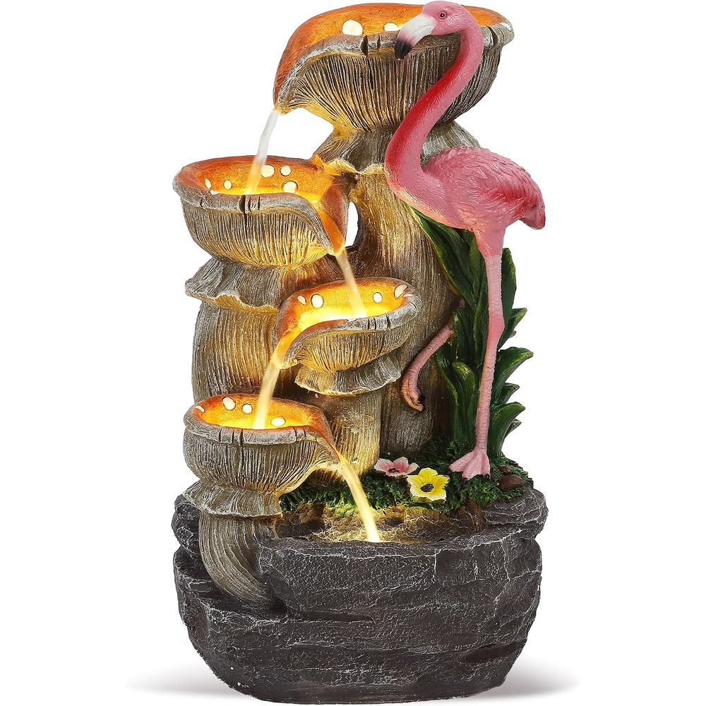 น้ำตกในสวน 5 ชั้น พร้อมไฟ LED  - Lighting Decoration Stand บทวิจารณ์และราคา