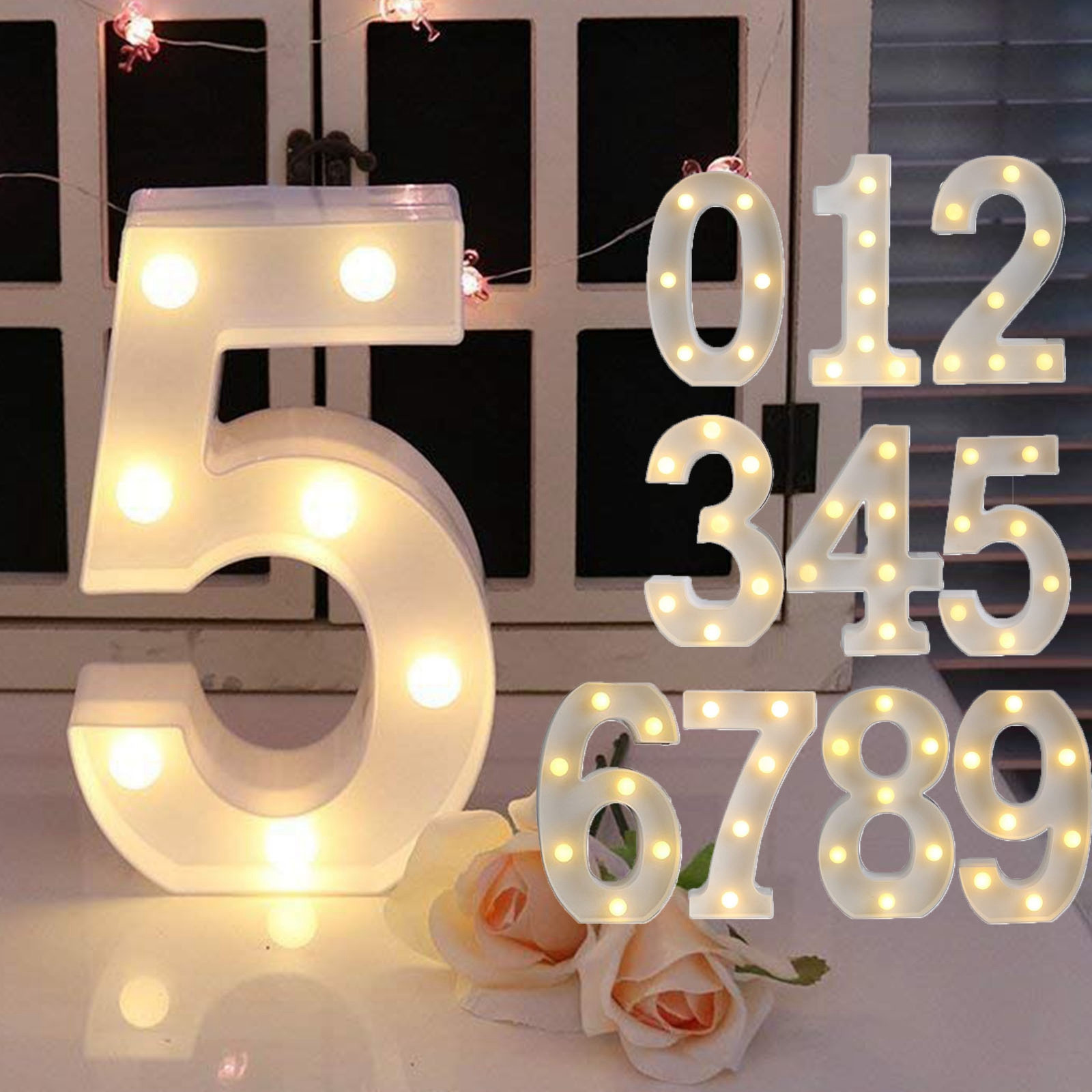Light Up Letter Led ตัวอักษรจํ - Lighting Decoration Stand บทวิจารณ์และราคา