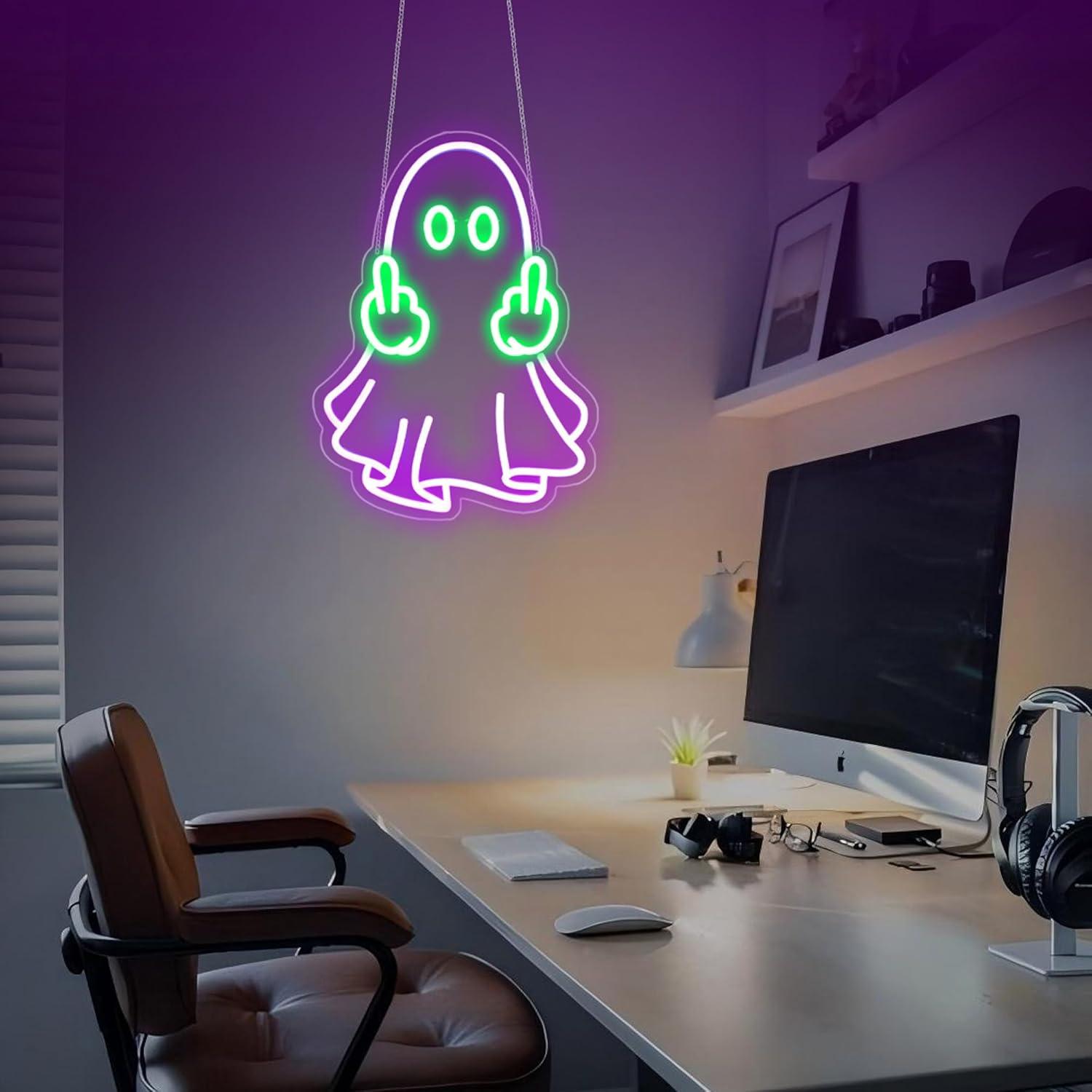 ป้ายไฟนีออนรูปผี ใช้พลังงานจาก - Lighting Decor In Room บทวิจารณ์และราคา