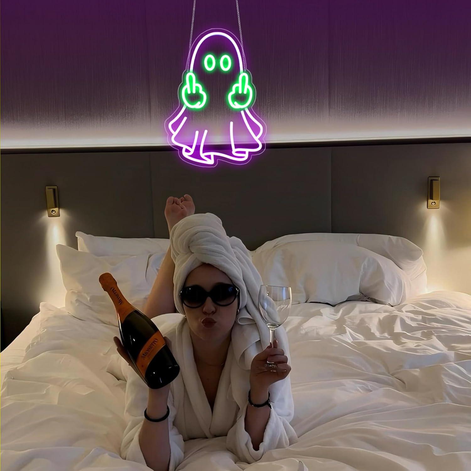 ป้ายไฟนีออนรูปผี ใช้พลังงานจาก - Lighting Decor In Room บทวิจารณ์และราคา