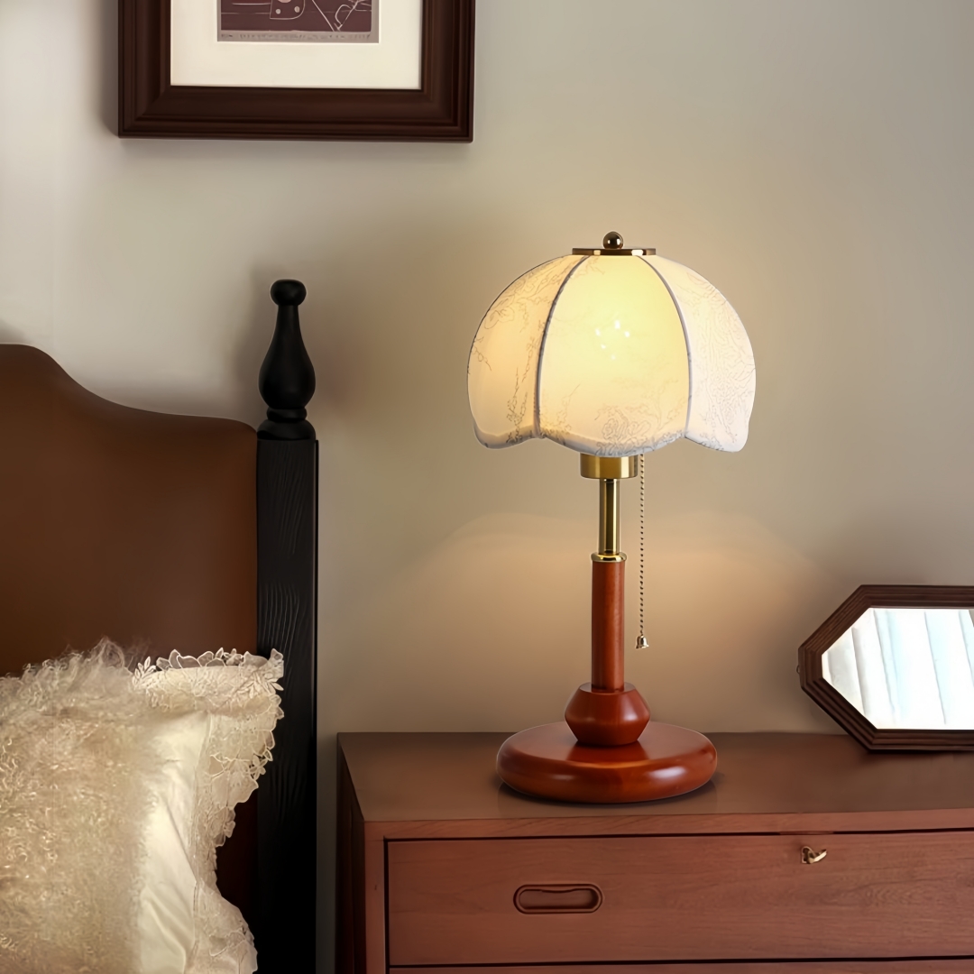 โคมไฟตั้งโต๊ะทรงโดมแบบวินเทจ ส - Lighting Decor In Room บทวิจารณ์และราคา