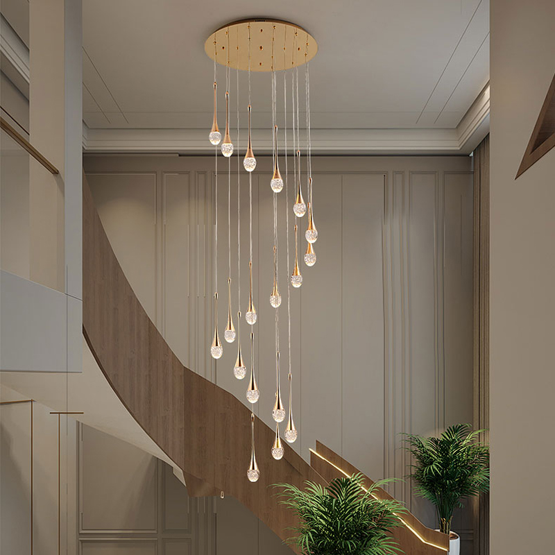 โคมระย้าฟองคริสตัลใหม่ห้องนั่ง - Decor Lighting Online บทวิจารณ์และราคา