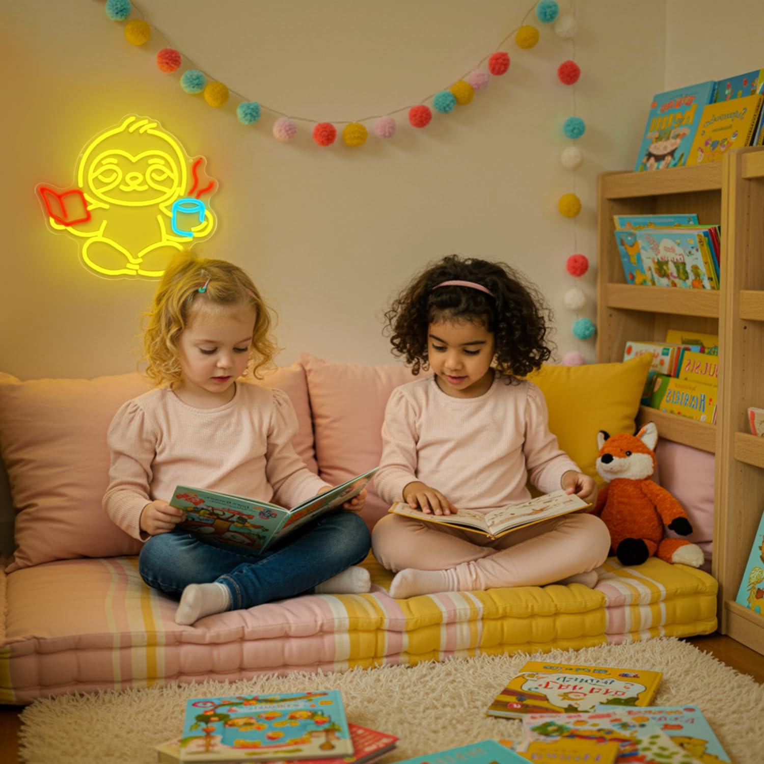 ป้ายไฟนีออนรูปสลอธ ไฟ LED ปรับ - Office Lighting Decor บทวิจารณ์และราคา
