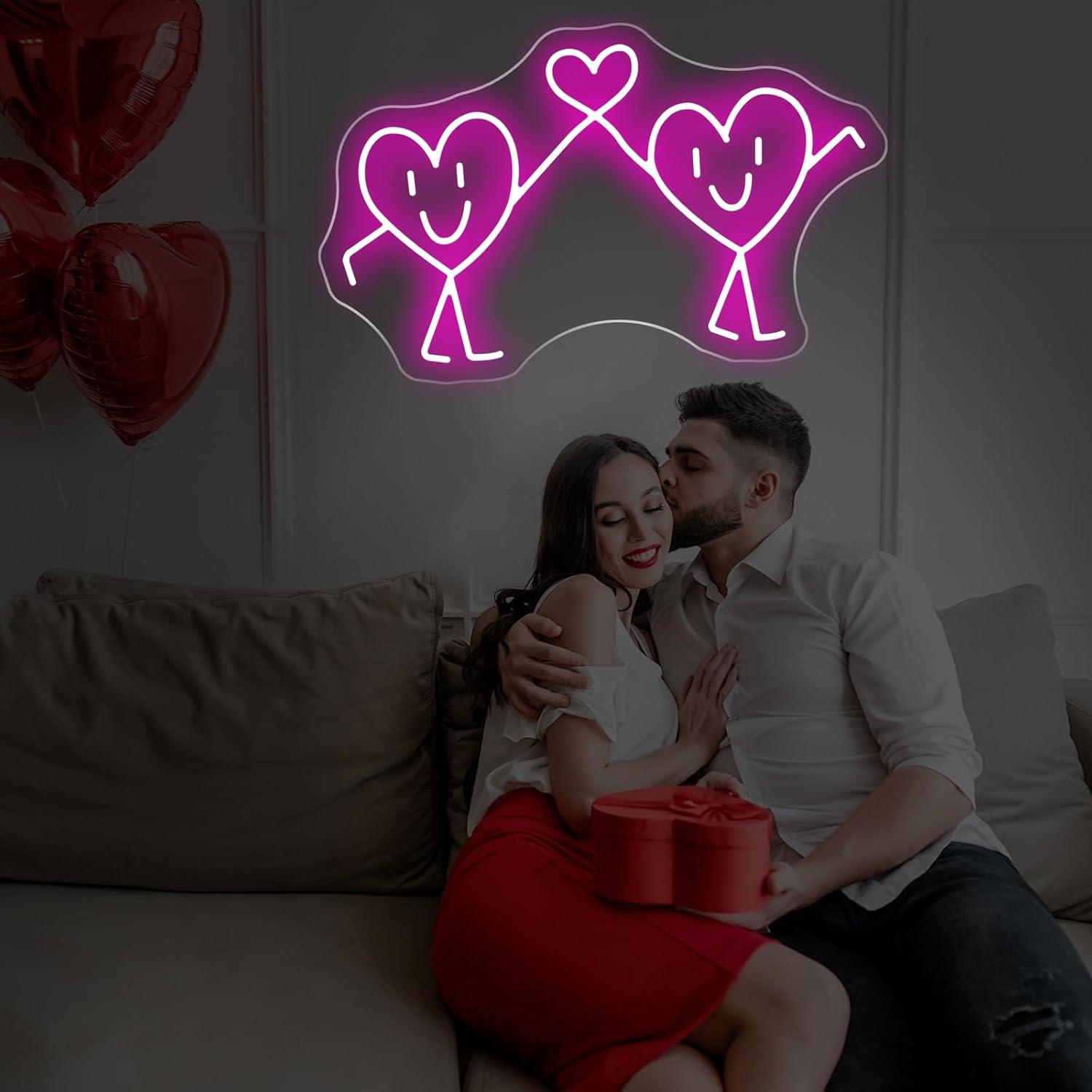 ป้ายไฟนีออนรูปหัวใจ ไฟ LED ปรั - Wedding Lighting And Decor บทวิจารณ์และราคา
