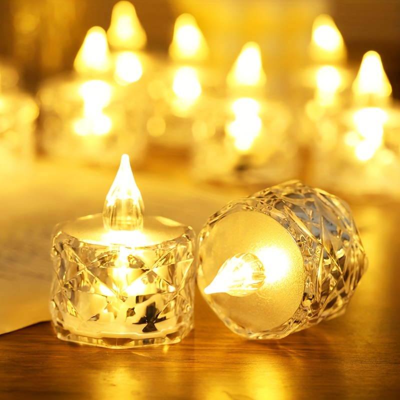 12 แพ็คเทียน LED ไร้เปลวไฟสำหร - Decor Lighting Pack บทวิจารณ์และราคา