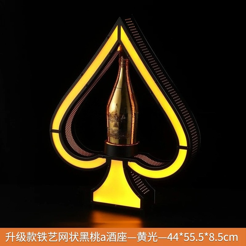 แท่นวางขวดไวน์ LED ลายเหล็กศิล - Lighting Decoration Stand บทวิจารณ์และราคา