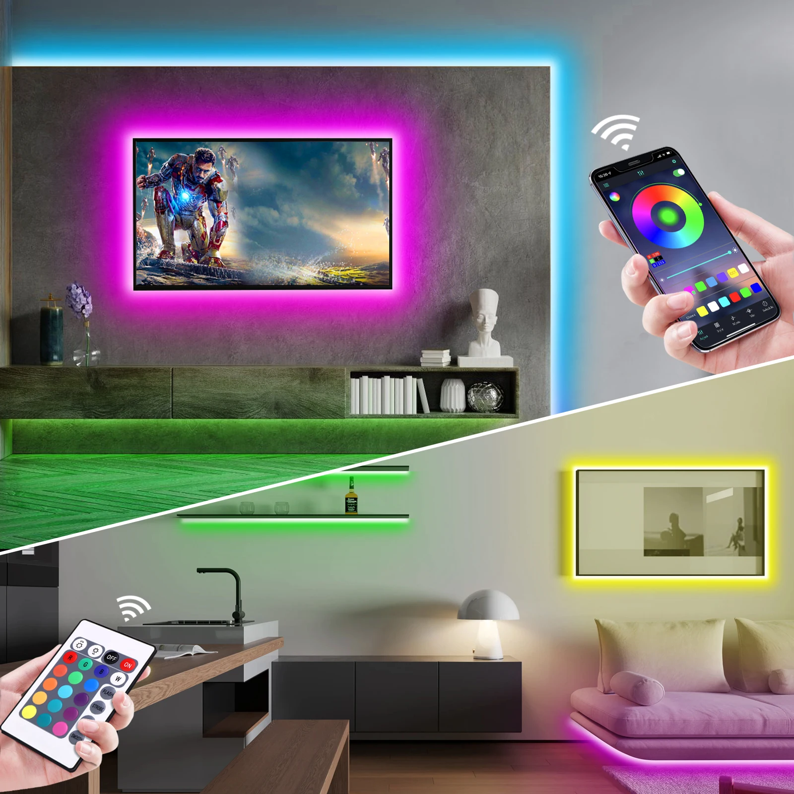 ไฟนีออน LED RGB ขนาด 1-5 เมตร  - Lighting Decor In Room บทวิจารณ์และราคา